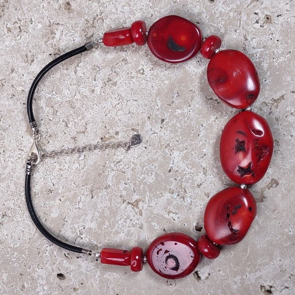 Studio Barse Chunky Coral Necklace - Picture 2 of 6